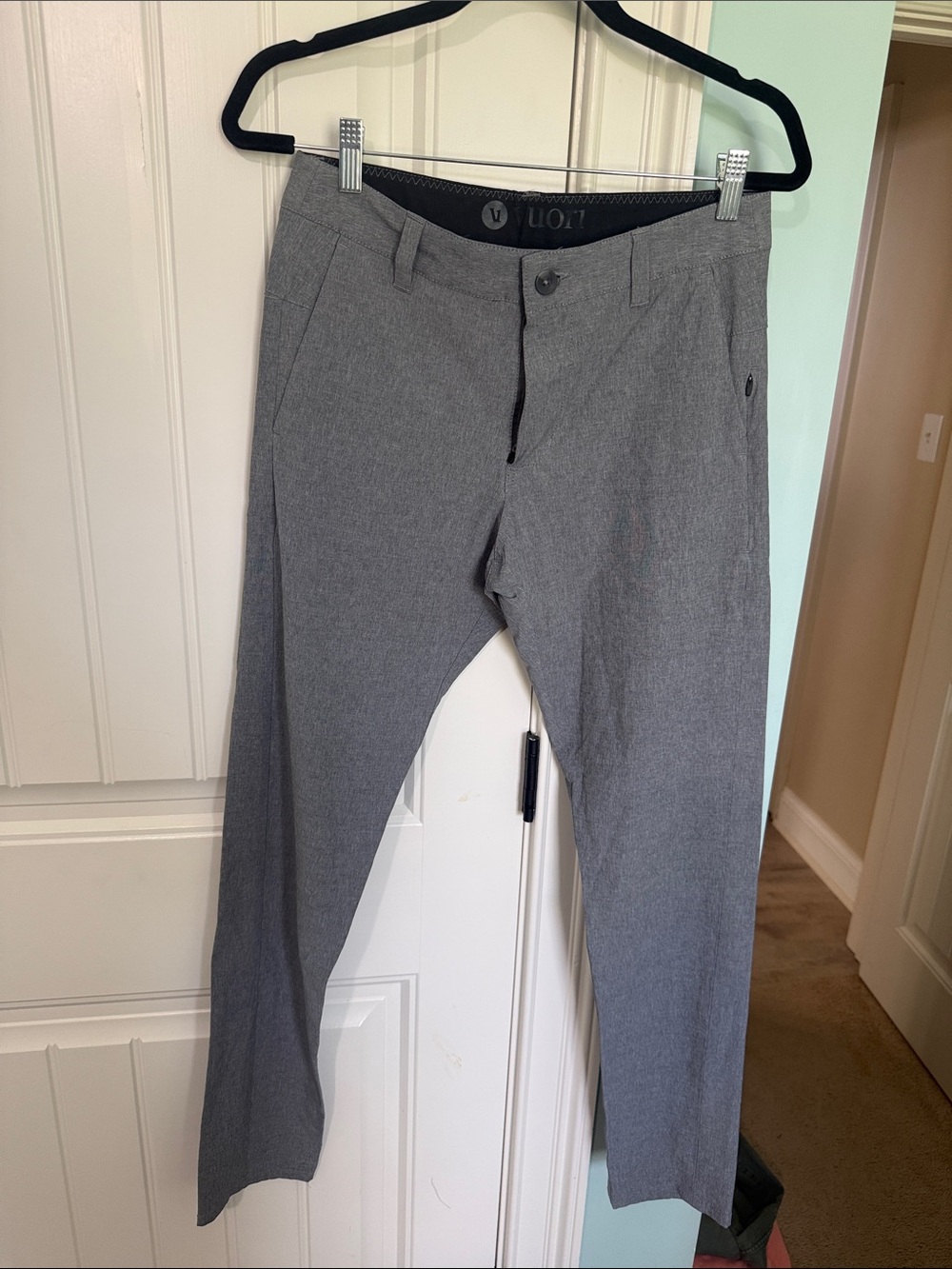 Vuori Men's Gray Dress Pants - Modern Slim Tailored